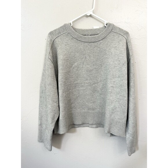 Lou & Grey Sweater Size Small Gray Soft Oversized Lounge Top  Lagenlook Boxy New - Picture 3 of 9